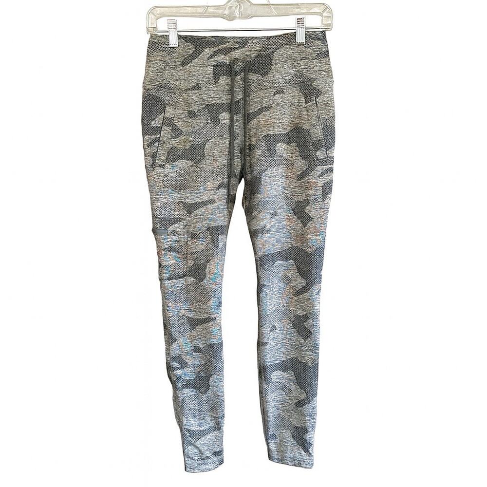 Mondetta‎ Sprint Utility Camo Pocket Leggings Gray Athleisure Sporty Size Small